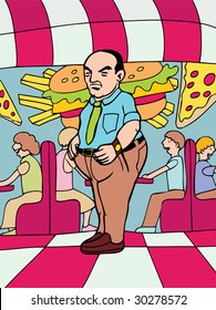 Obese Man Stock Illustration 30278572 | Shutterstock