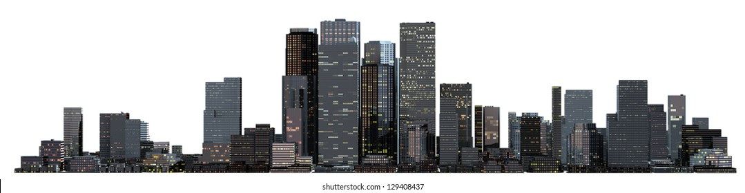 Object 3d City Landscape.