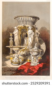 Objects selected from a dessert service presented by her majesty the queen to the emperor of Austria from the Industrial arts of the Nineteenth Century 1851 1853 by Sir Matthew Digby wyatt 