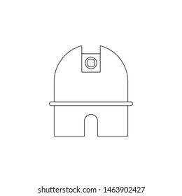 observatory icon. Element of space for mobile concept and web apps icon. Outline, thin line icon for website design and development, app development