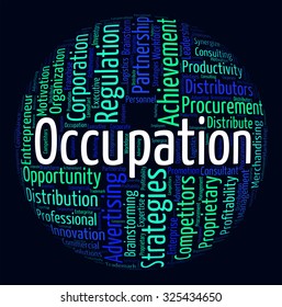 Occupation Word Indicating Line Of Work And Job Career