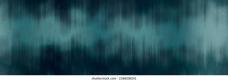 Ocean blue washed dye seamless border background. Teal turquoise marine nautical watercolor bleed effect. Endless Repeatable