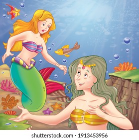 人魚 アニメ の画像 写真素材 ベクター画像 Shutterstock