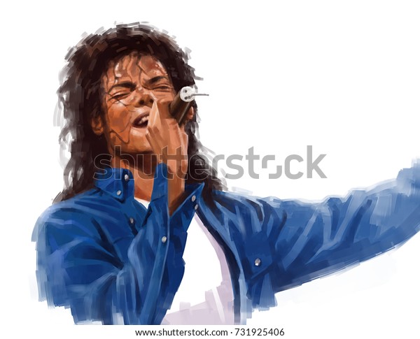 October 11 17 Michael Jackson Man のイラスト素材