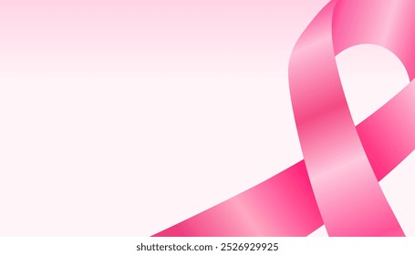 October breast cancer awareness month poster design with pink ribbon symbol - Powered by Shutterstock