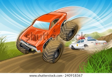 Off road illustration