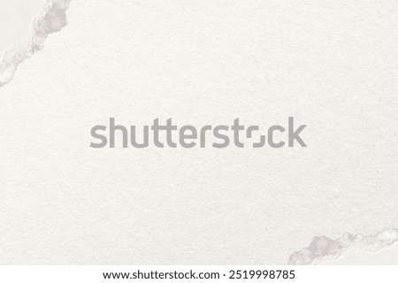 Off white background, ripped paper border design Beige paper textured wallpaper design with copy space. Off white beige background. Minimal clean textured background.