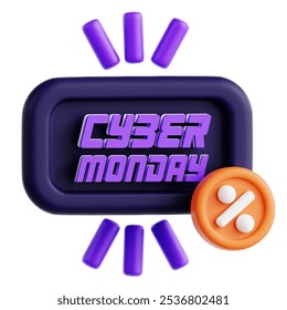 offer cyber monday banner 3d icon - Powered by Shutterstock