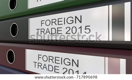 office binders foreign trade tags 3 d stock illustration 717890698