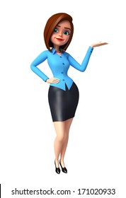 Office Girl Presentation Stock Illustration 171020933