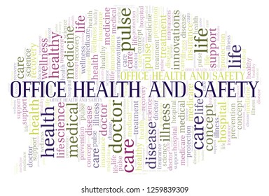 Office Health And Safety Word Cloud.