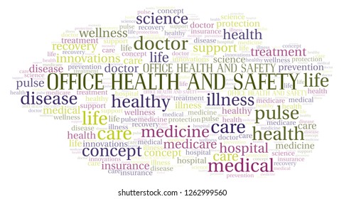 Office Health And Safety Word Cloud.