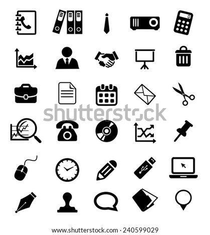 Office icon set