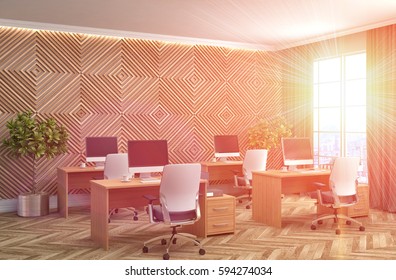 Office interior. 3D illustration - Shutterstock ID 594274034