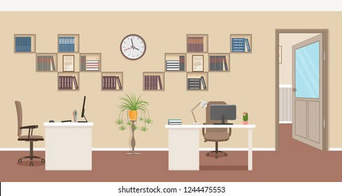 Minimalist Interior Illustration Landscape Background Interior Stock ...