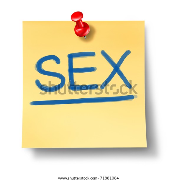Office Note Word Sex Representing Sexuality Stock Illustration 71881084