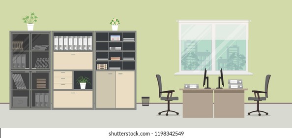 Creative Office Coworking Center University Campus Stock Vector ...