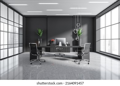 Office Room Interior Pc Computer Desk Stock Illustration 2164091457 ...