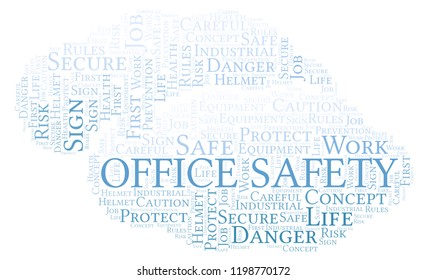 Office Safety Word Cloud.  