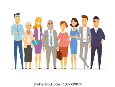 Office Team Cartoon People Characters Illustration Stock Illustration ...