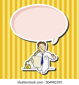 Office Workers Cartoon Speech Icon Stock Illustration 304981595