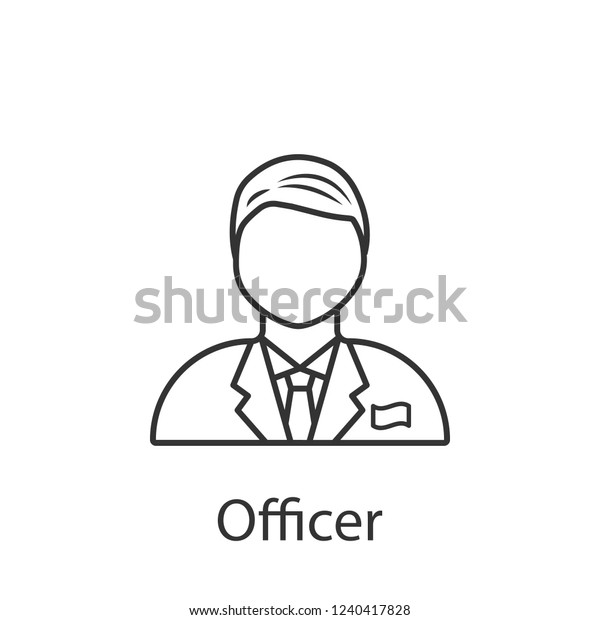Officer icon. Element of profession avatar icon\
for mobile concept and web apps. Detailed Officer icon can be used\
for web and\
mobile