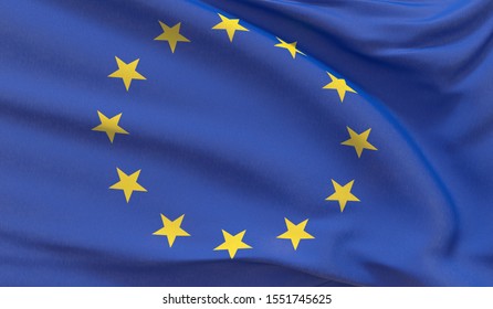 Official Eu Flag European Union Flag Stock Illustration 1551745625 ...