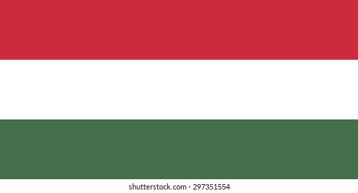 Official Flag Hungary Flat Large Size Stock Illustration 297351554 ...