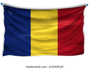 Official Flag Romania Patriotic Symbol Banner Stock Illustration ...