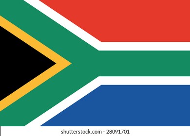 Official Flag South Africa Stock Illustration 28091701 | Shutterstock