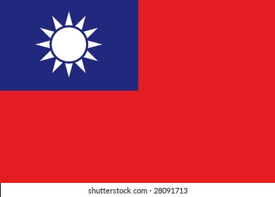 Official Flag Of Taiwan