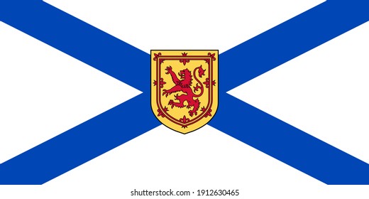 Official Large Flat Flag of Nova Scotia Horizontal