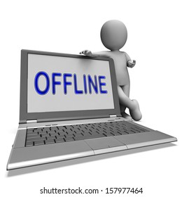Offline Laptop Showing Web Communication Status Disconnected