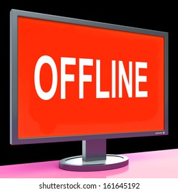 Offline Screen Showing Internet Communication Status Disconnected