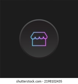 Offline Store Icon (button Neon Concept)