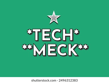 ogo Tech Meck is a visual representation of a dynamic and innovative brand identity. This logo features a combination of modern technological elements with a strong aesthetic touch - Powered by Shutterstock