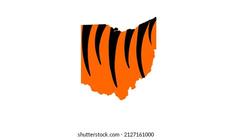 268 923 Bengals Images Stock Photos Vectors Shutterstock   Ohio State Outline Cincinnati Bengals 260nw 2127161000 