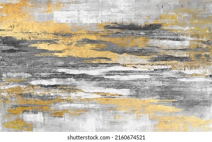 The Oil Abstract Texture Background. Paint On The Canvas. Contemporary Art
