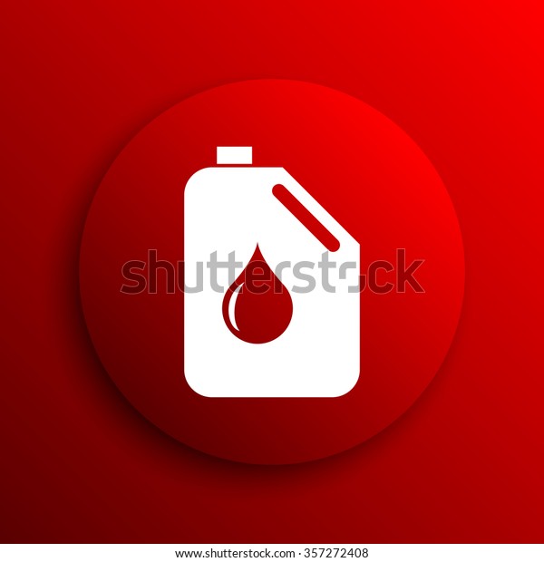 Oil can
icon. Internet button on white
background.
