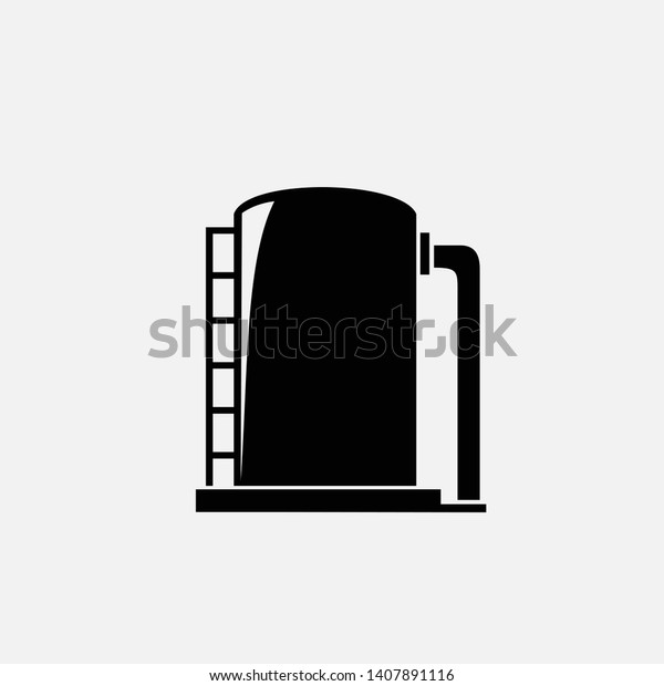 Oil icon isolated on\
white background