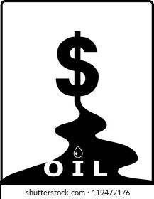 Oil Industry. Big Oil Droplet. Oil Prices