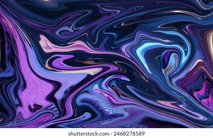 Oil paint effect background illustration with bright purple color can be used as studio background, marble motif and wall wallpaper - Powered by Shutterstock