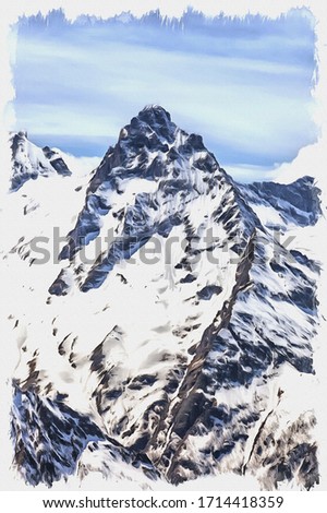 Similar – Image, Stock Photo Karwendl in der Wintersonne