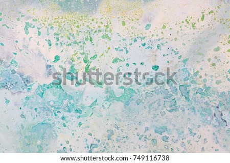 Oil painting abstract. Blue and white background. High resolution photo.