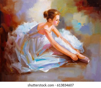 Oil Painting - Ballet