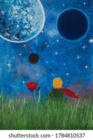 Oil Painting. The Little Prince. Background.