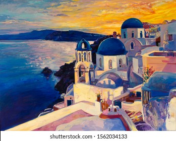 180 Santorini oil painting Images, Stock Photos & Vectors | Shutterstock