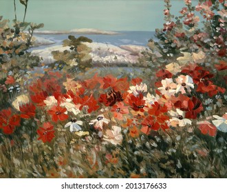 oil painting on canvas Wildflowers