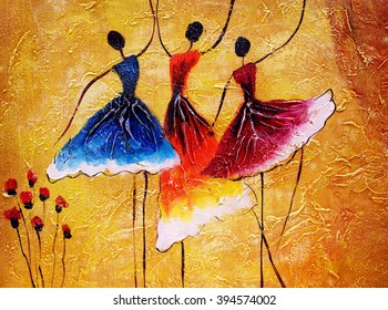 Oil Painting - Spanish Dance