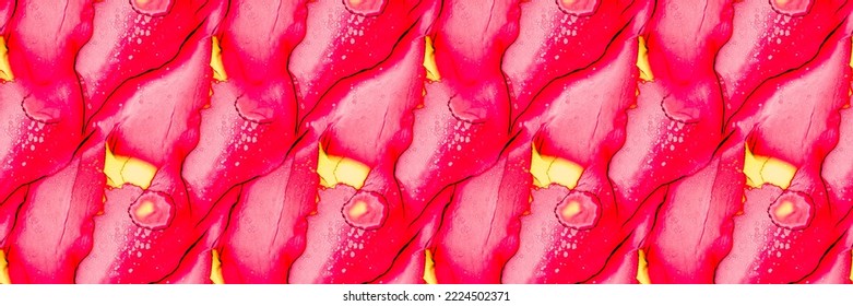 Oil Paints Art. Red Watercolor Abstract Prints. Pink Oily Pattern. Coral Watercolor Geo Pattern. Passion Abstract Art Isolated. Abstract Background Radiant.